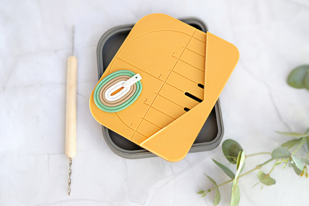 Drill Guide tool for Polymer Clay Earrings, Earring making tools