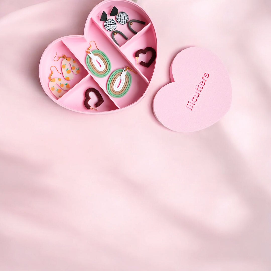 Heart Shape Organiser Tray For Jewellery, Earrings and Small Parts.
