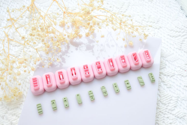 Miniature Book Clay Cutter Set: 3D Printed Polymer Clay Earring Craft - 10pc