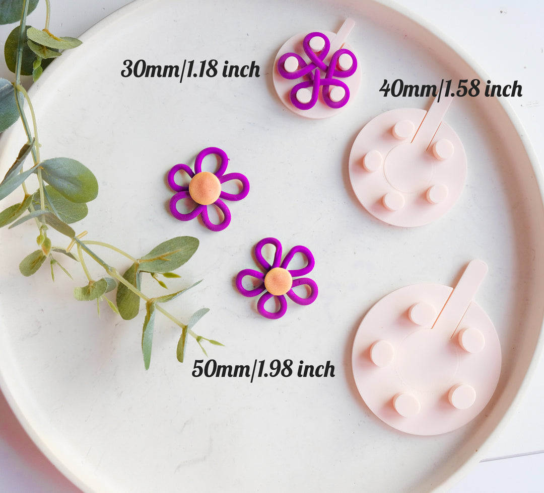 Polymer Clay Flower Thread Guide with SPATULA