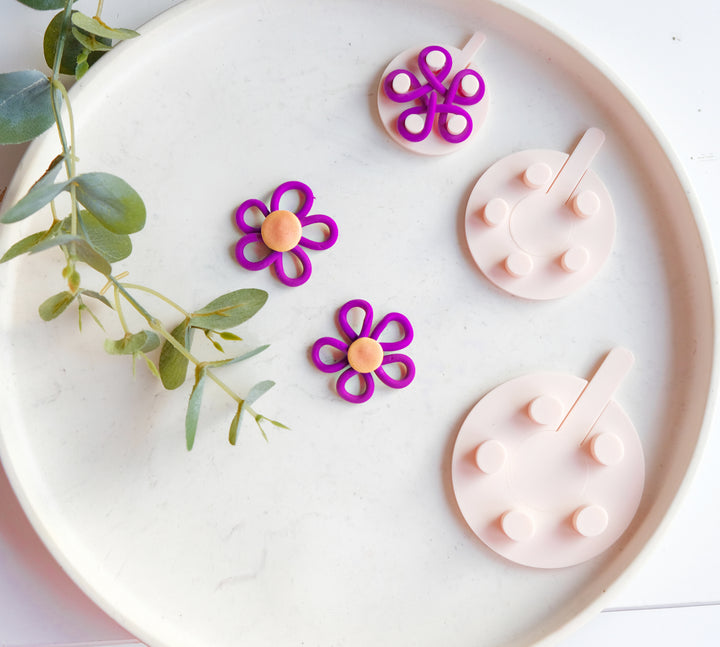 Polymer Clay Flower Thread Guide with SPATULA