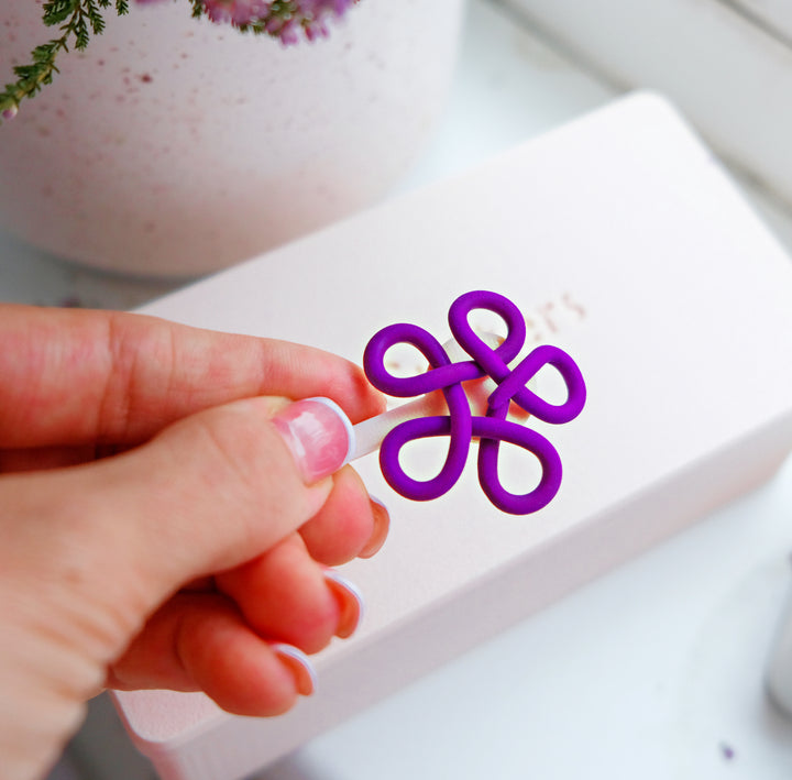 Polymer Clay Flower Thread Guide with SPATULA