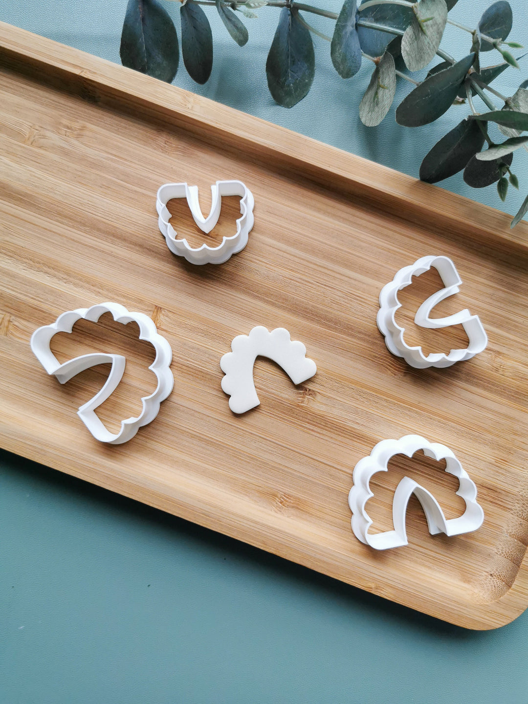 Embossed Arch Polymer Clay Cutters: Rainbow Earring DIY (4 Sizes)