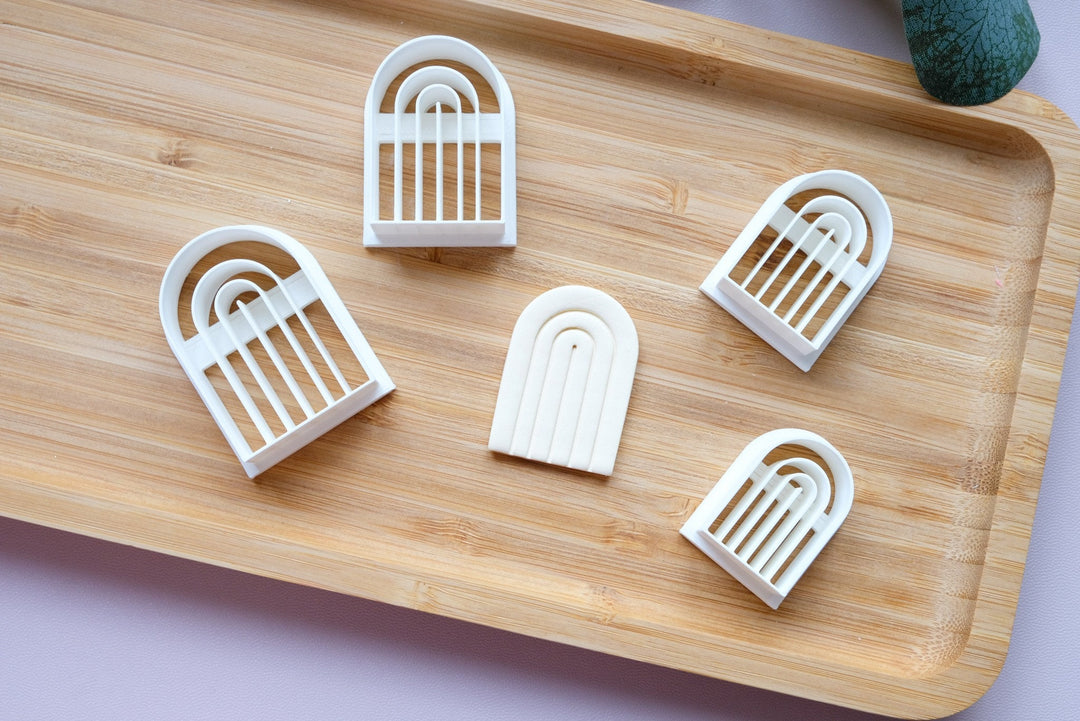 Arch polymer clay cutters, Mini cookie cutters, Hair clip cutter, Geometric shape, Custom cookie cutter, Earring cutter