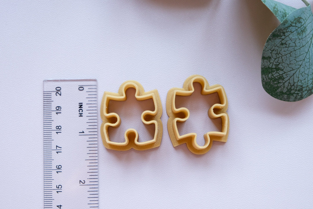 Puzzle Polymer Clay Cutter, Sugar cookie cutter, hair clip cutter, Puzzle piece cutter, Jewelry earring making tool, Fondant cutter