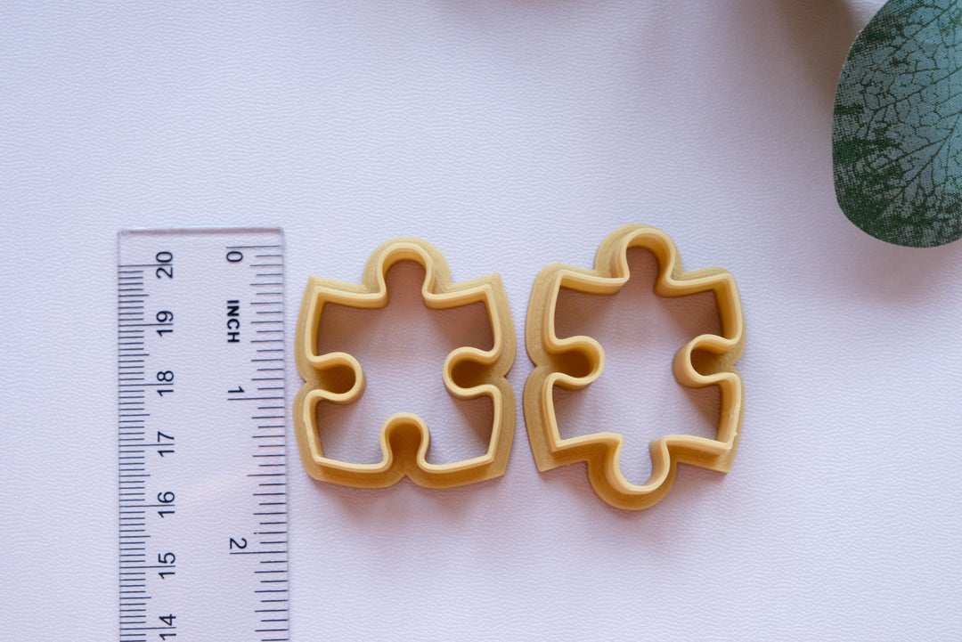 Puzzle Polymer Clay Cutter, Sugar cookie cutter, hair clip cutter, Puzzle piece cutter, Jewelry earring making tool, Fondant cutter