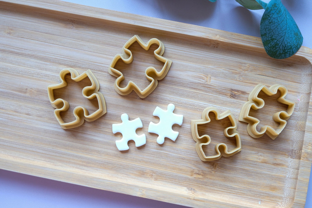 Puzzle Polymer Clay Cutter, Sugar cookie cutter, hair clip cutter, Puzzle piece cutter, Jewelry earring making tool, Fondant cutter