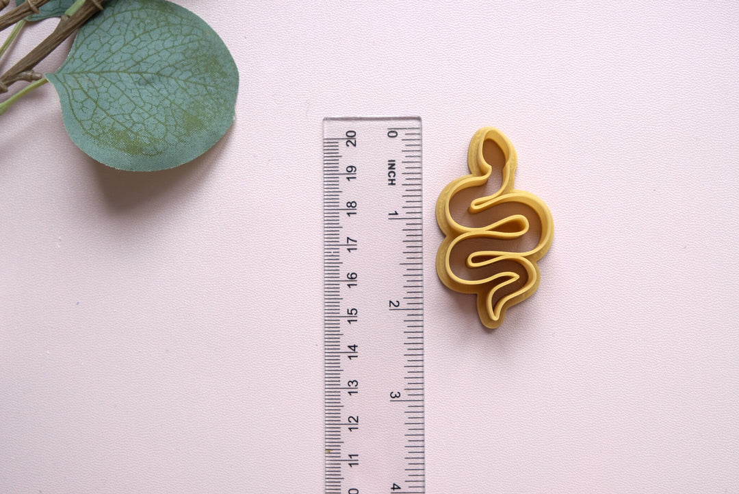 Snake clay cutter, Snake earrings, Snake jewelry, Snake cookie cutter, Earing making tools, Cookie cutters, Fondant cutter, Hair clip cutter