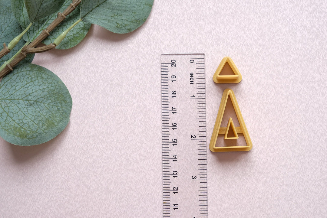 Triangle shape cutter, Hair clip cutter, Biscuit cutter, Clay earring Cutter, Geometric cutter, Circle cutter, Minimalist cutter