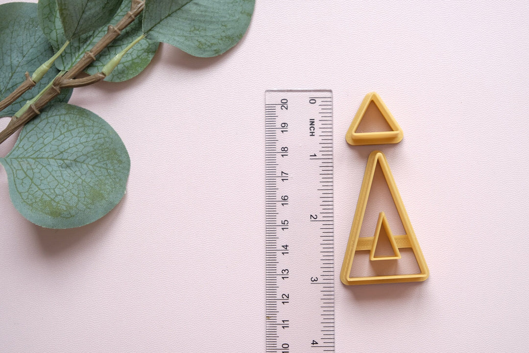 Triangle shape cutter, Hair clip cutter, Biscuit cutter, Clay earring Cutter, Geometric cutter, Circle cutter, Minimalist cutter