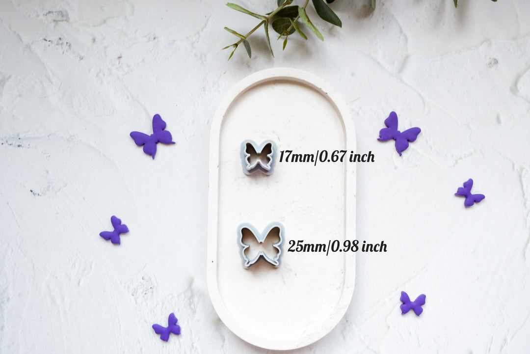 Butterfly polymer clay cutter, Butterfly hair clip, Butterfly earring cutter, Spring earring cutter, Butterfly stencil, Butterfly stamp