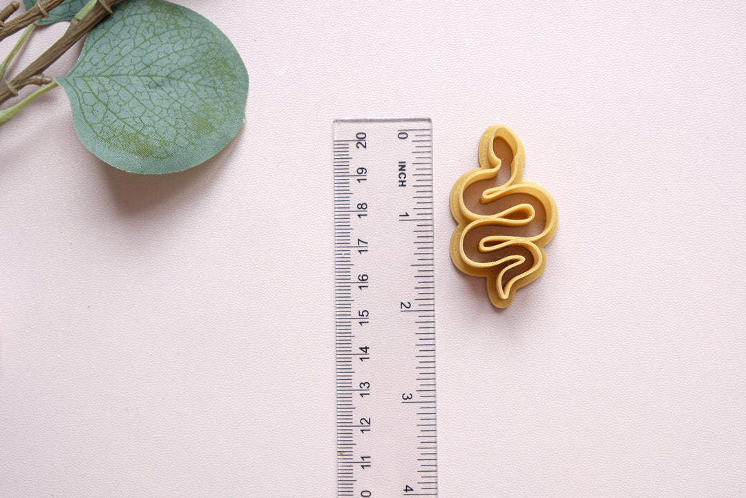 Snake clay cutter, Snake earrings, Snake jewelry, Snake cookie cutter, Earing making tools, Cookie cutters, Fondant cutter, Hair clip cutter