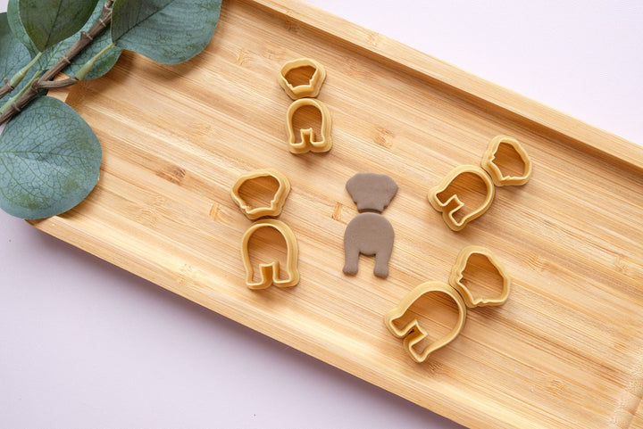 Dog earring cutter, Dog biscuit cutter, Dog earring cutter, Dog clay cutter set, Hair clip cutter, Earring cutter, Mini cookie cutter