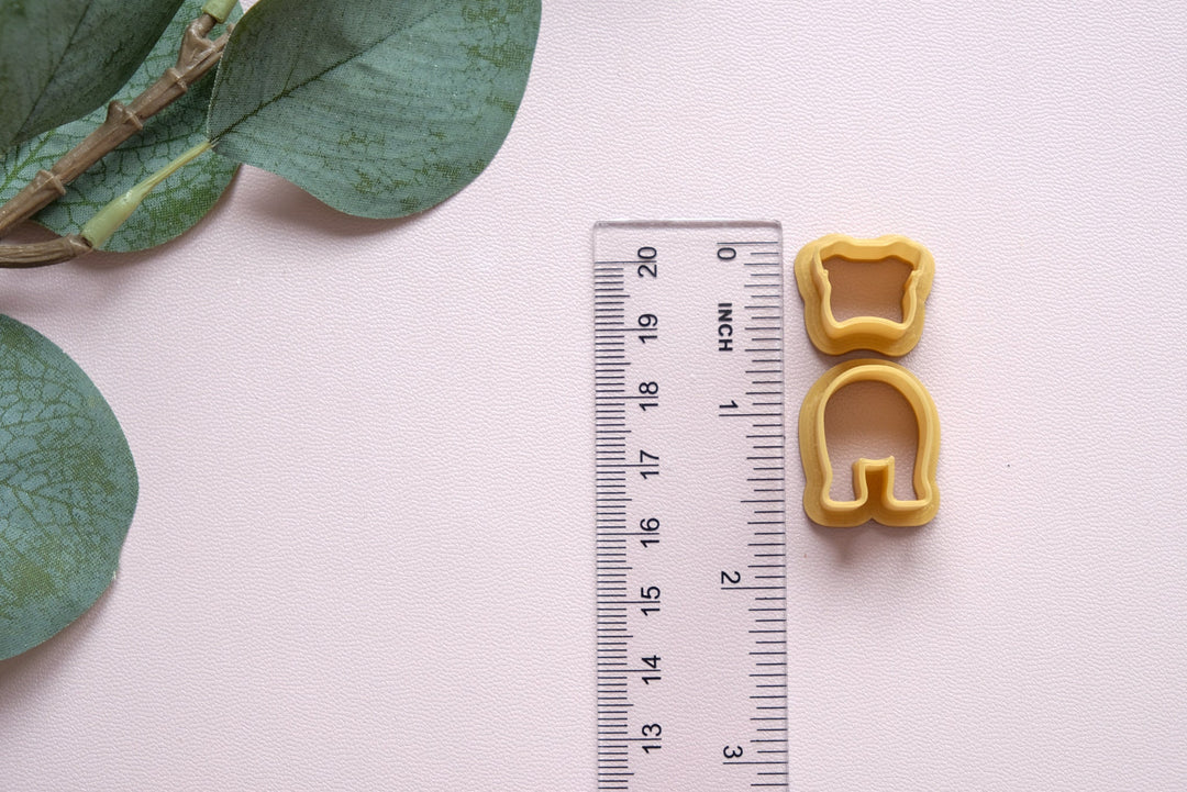 Dog clay earring cutter, Dog cutter, Dog polymer clay cutter, Dog fondant cutter, Hair clip cutter, Earring cutter, Mini cookie cutter