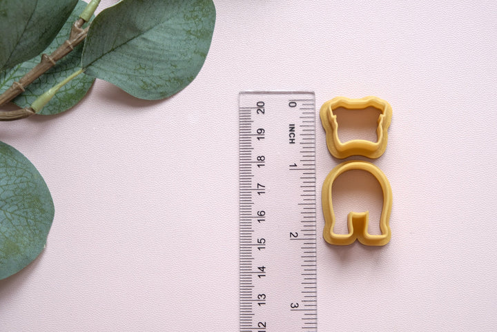 Dog clay earring cutter, Dog cutter, Dog polymer clay cutter, Dog fondant cutter, Hair clip cutter, Earring cutter, Mini cookie cutter