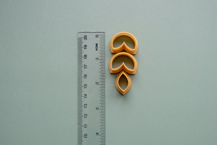 Flower shape cutter, Hair clip cutter, Biscuit cutter, Clay Cutter, Clay earrings cutter, Geometric cutter, Circle cutter, Minimalist cutter