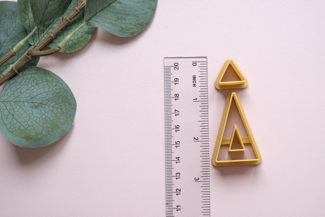 Triangle shape cutter, Hair clip cutter, Biscuit cutter, Clay earring Cutter, Geometric cutter, Circle cutter, Minimalist cutter