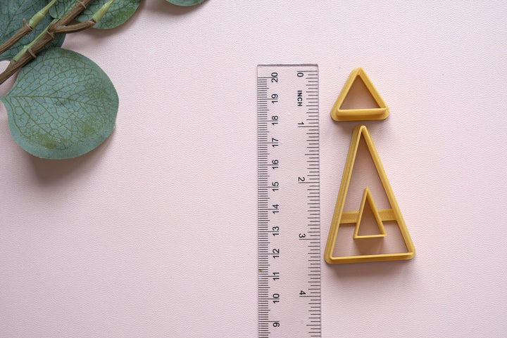 Triangle shape cutter, Hair clip cutter, Biscuit cutter, Clay earring Cutter, Geometric cutter, Circle cutter, Minimalist cutter