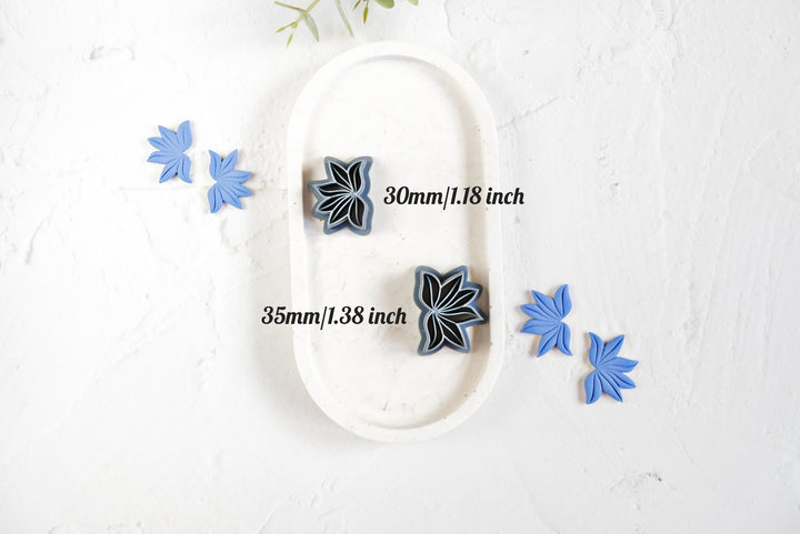 Flower hyacinth clay cutter, Flower earring cutter, Embossed flower Clay Cutter, Clay Cutters, Flower earrings, Polymer clay cutter set