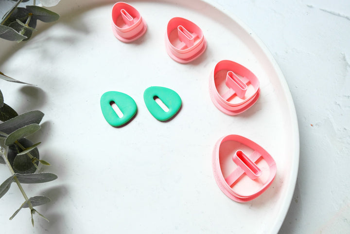 Organic Donut A polymer clay cutter, Boho clay cutter, Polymer clay earring cutter, Biscuit cutter, Hair clip cutter, Donut stamp