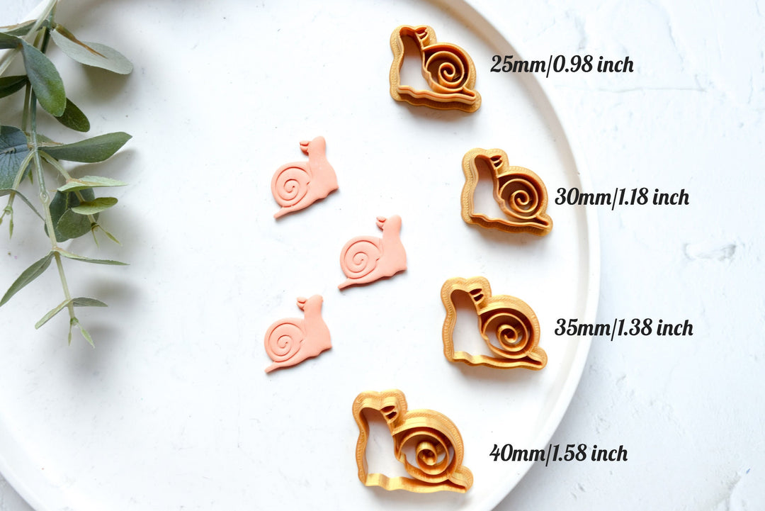 Snail clay cutter, Boho earring cutter, Animal clay cutter, Bug Clay Cutters, Snail cutter earrings, Polymer clay cutter set