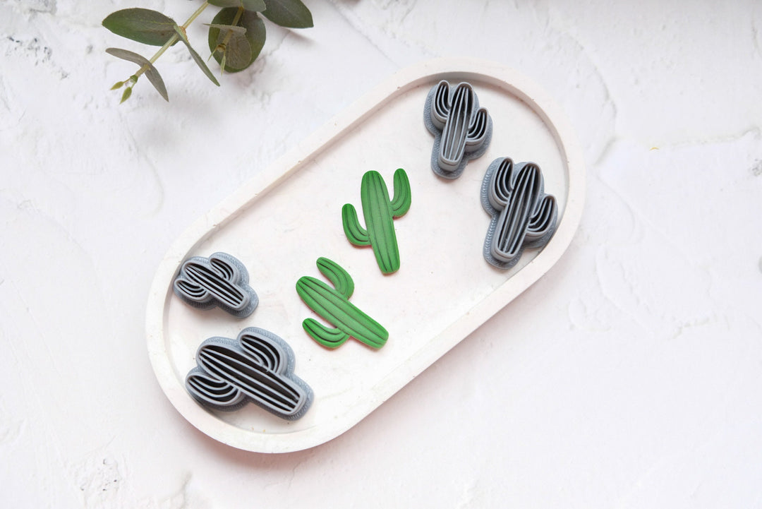 Cactus clay cutter, Cinco de Maya cutter, Earring clay cutter, Cactus earrings, Embossed cutter, Earring making tool