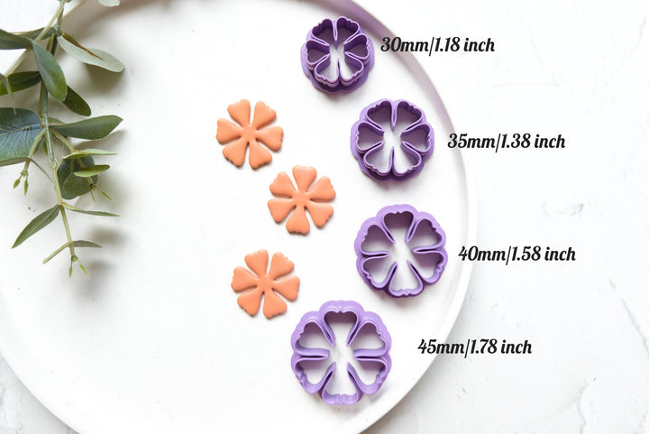 Flower clay cutter, Boho earring cutter, Summer clay cutter, Geometric Clay Cutters, Flower cutter earrings, Polymer clay cutter set