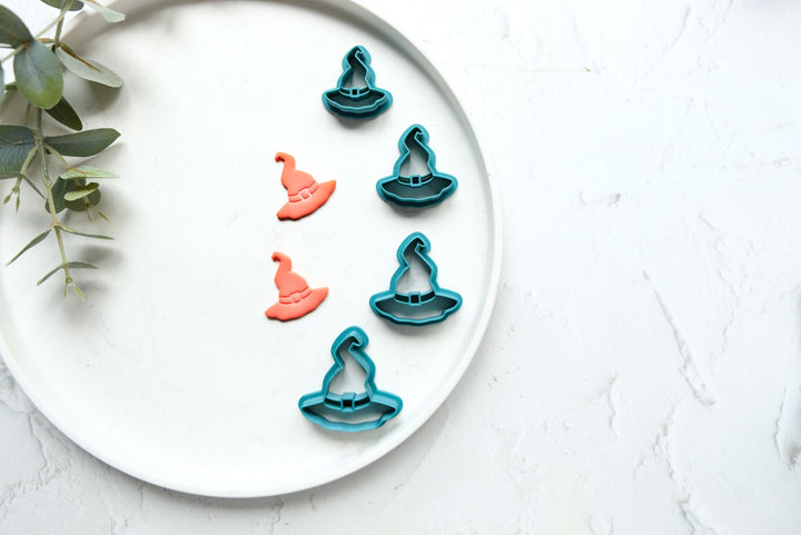 Halloween Witch Hat clay cutter, Halloween hat cutter, Spooky clay cutter, Witch Clay Cutters, Disney earrings, Polymer clay cutter set