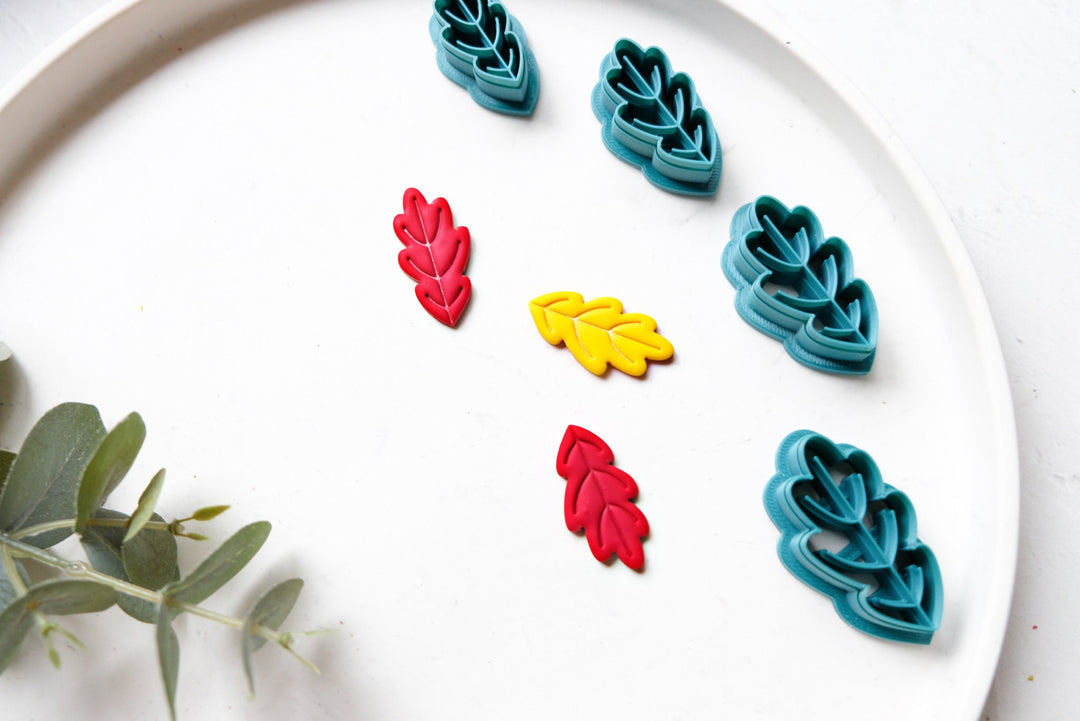 Oak leaf clay cutter, Leaf earring Cutter, Cookie cutter, Leaf earrings, Nature cutter, Earring making tool, Leaf imprint cutter