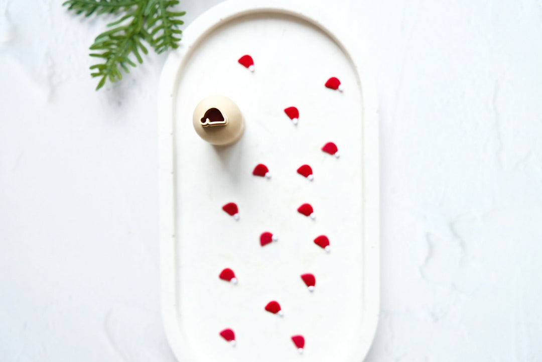 Micro Santa Hat Polymer Clay Cutter: Earring Tool (9mm)