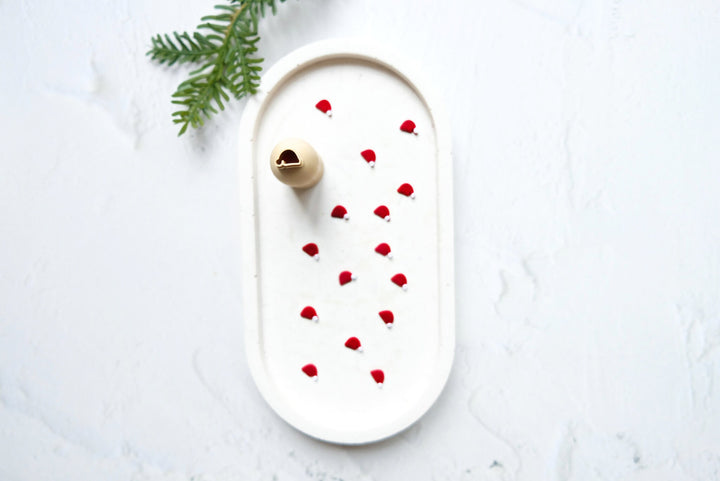 Micro Santa Hat Polymer Clay Cutter: Earring Tool (9mm)