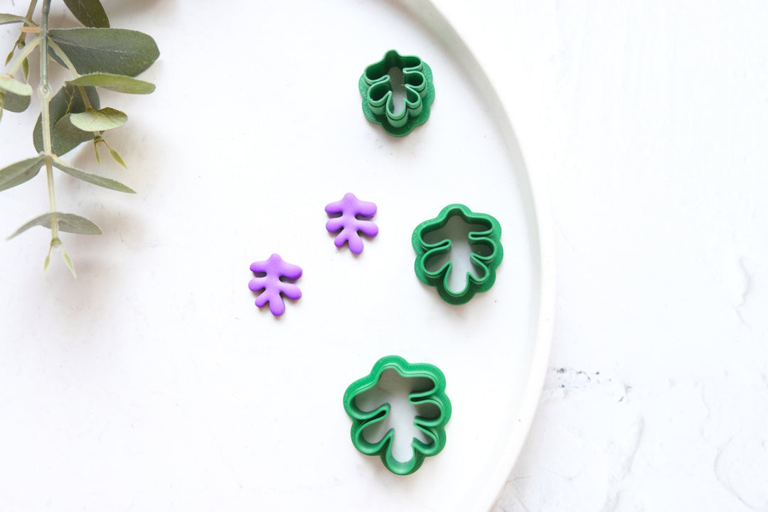 Matisse Polymer Clay Cutter (D), Ocean life Polymer clay cutter, Botanical print cutter, Clay texture, Flower stamp, Earring making tool