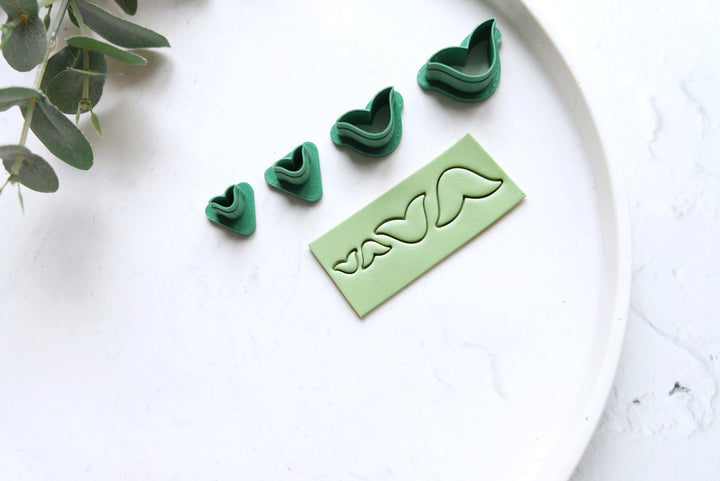 Flower & Leaf Polymer Clay Cutter Set | Mini Micro Clay Cutters for Earrings, Jewelry DIY Crafts