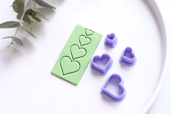 Geometric Heart clay cutter _ Valentine Polymer Clay Cutters _ Jewellery Tools _ Earring Making _ Clay Tools _ Valentine earring cutter