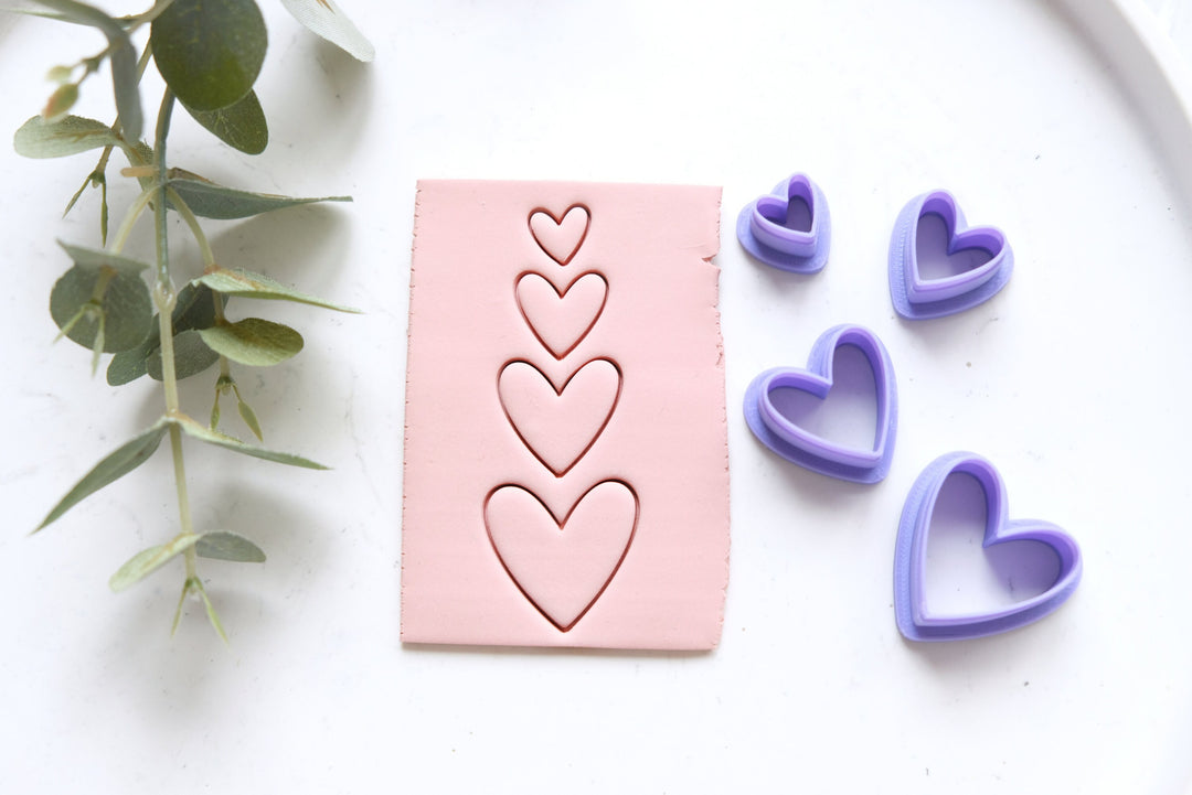 Long Heart clay cutter _ Valentine Polymer Clay Cutters _ Jewellery Tools _ Earring Making _ Clay Tools _ Valentine earring cutter