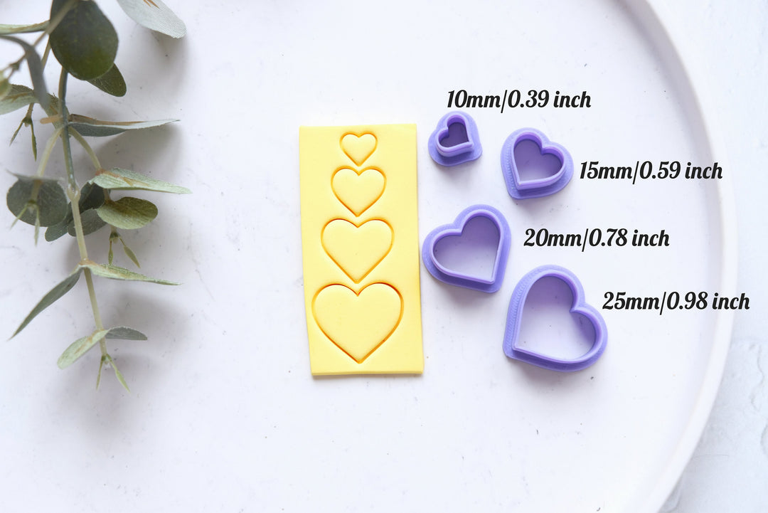 Heart clay cutter _ Polymer Clay Cutters _ Jewellery Tools _ Earring Making _ Clay Tools _ Valentine earring cutter _ Earring making tool