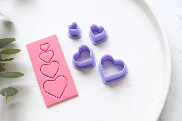 Organic Heart clay cutter _ Valentine Polymer Clay Cutters _ Jewellery Tools _ Earring Making _ Clay Tools _ Valentine earring cutter