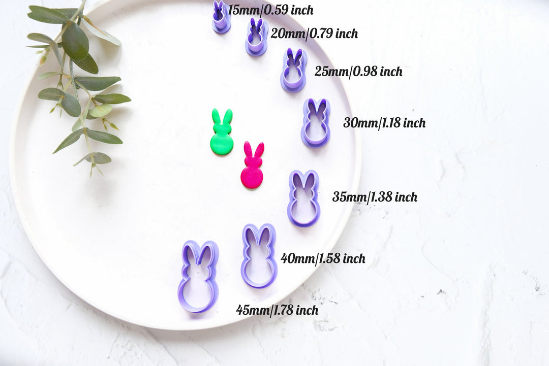 Easter Bunny polymer clay cutter, Rabbit Polymer clay earrings, Bunny earring cutter, Easter Polymer clay cutter, Bunny head cutter