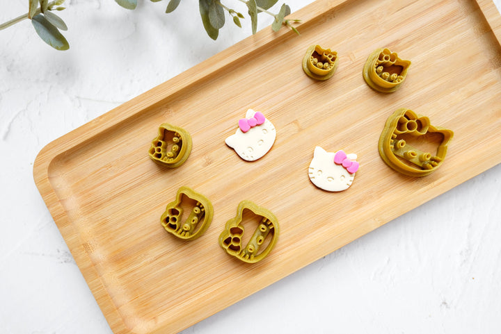 Kitten Polymer Clay Cutter: Kitty Earring, Dough & Cookie Cutter
