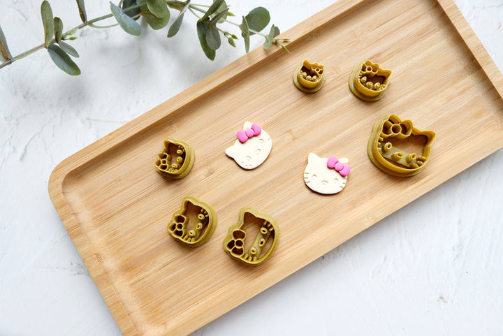 Kitten Polymer Clay Cutter: Kitty Earring, Dough & Cookie Cutter