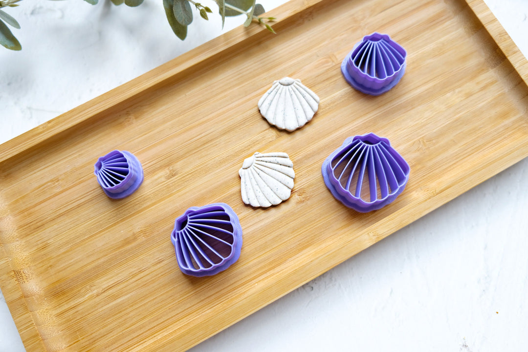 Shell Polymer Clay Cutter, Sea Clay Cutter, Sea earrings, Marine Clay cutter, Scallop cutter, Earring making tool, Clay tool