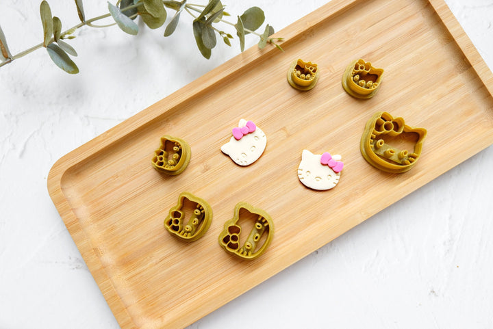 Kitten Polymer Clay Cutter: Kitty Earring, Dough & Cookie Cutter