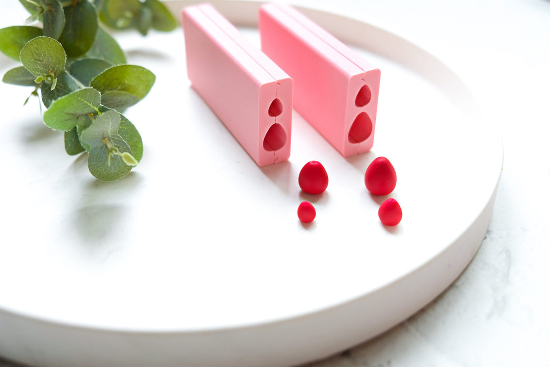 Strawberry Bead Polymer Clay Roller, Bead Roller Polymer clay, Summer Fruit Polymer clay earrings, Earring making tools