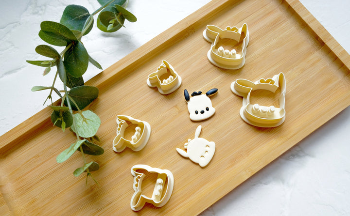 Dog Pochacco Polymer Clay Cutter, Dog polymer clay cutter, Dog earring, Earring clay cutter, Cartoon Character Clay cutter