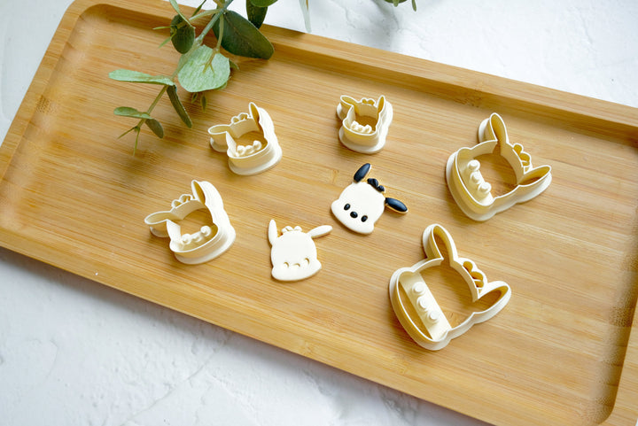 Dog Pochacco Polymer Clay Cutter, Dog polymer clay cutter, Dog earring, Earring clay cutter, Cartoon Character Clay cutter