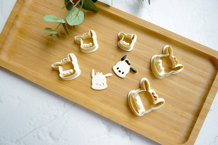 Dog Pochacco Polymer Clay Cutter, Dog polymer clay cutter, Dog earring, Earring clay cutter, Cartoon Character Clay cutter