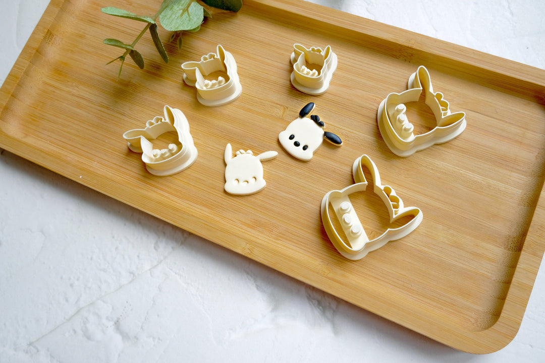 Dog Pochacco Polymer Clay Cutter, Dog polymer clay cutter, Dog earring, Earring clay cutter, Cartoon Character Clay cutter