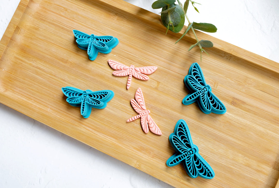 Dragonfly Polymer Clay Cutter, Botanical Polymer Clay Cutter, Dragonfly earring cutter, Dangle earring cutter, Insect clay cutter