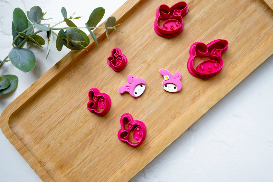 Bunny Rabbit Polymer Clay Cutter, Bunny Polymer clay cutter, Bunny earrings, Earring clay cutter, Cartoon Character Clay cutter