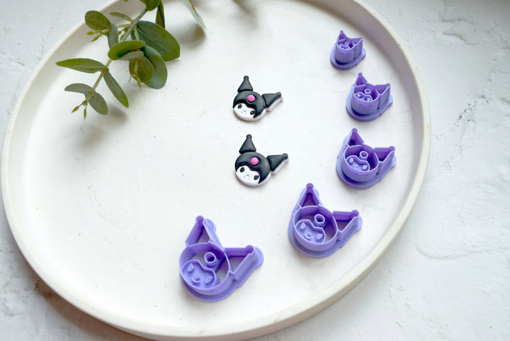 Witch Polymer Clay Cutter, Witch Polymer clay earrings, Cat earrings, Earring clay cutter, Cartoon Character Clay cutter